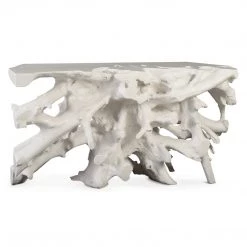 PHILLIPS COLLECTION GEL COAT WHITE CAST ROOT CONSOLE Furniture