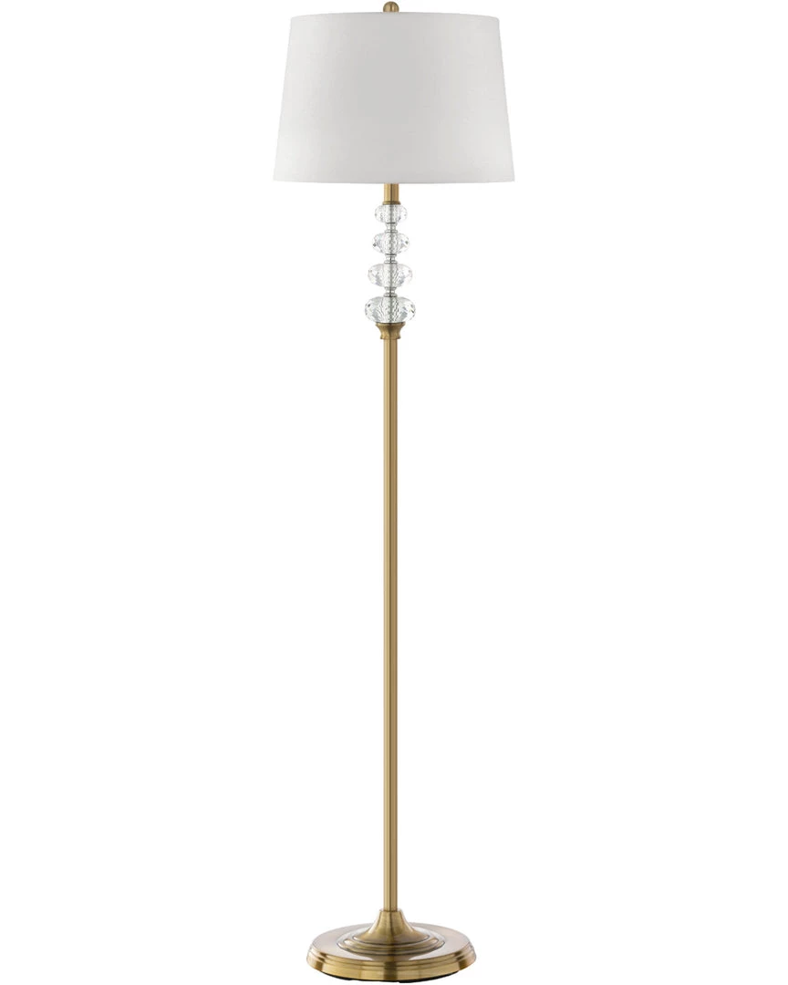 SURYA GEMMA FLOOR LAMP: ANTIQUE BRASS 1 SURYA GEMMA FLOOR LAMP: ANTIQUE BRASS