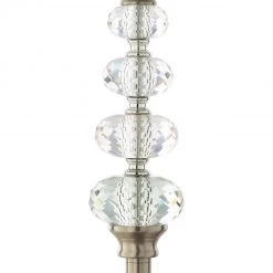 SURYA GEMMA FLOOR LAMP: BRUSHED SILVER Lighting