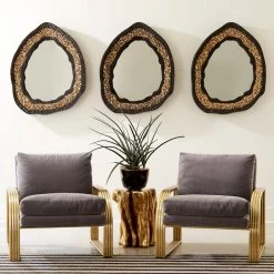 PHILLIPS COLLECTION Mirrors GEODE GOLD MIRROR 14 PHILLIPS COLLECTION Mirrors GEODE GOLD MIRROR