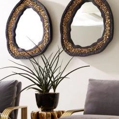 PHILLIPS COLLECTION Mirrors GEODE GOLD MIRROR 16 PHILLIPS COLLECTION Mirrors GEODE GOLD MIRROR