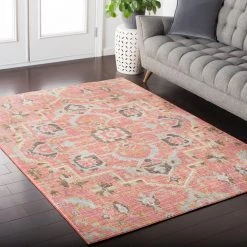 SURYA BRIELLA RUG: PEACH MULTI