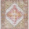 SURYA BRIA RUG: CORAL, YELLOW