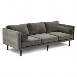 URBIA GIA GREY VELVET SOFA
