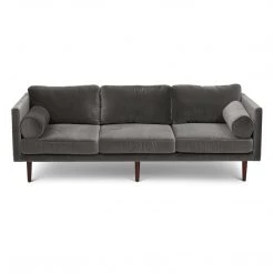 URBIA GIA GREY VELVET SOFA