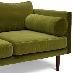 URBIA GIA OLIVE GREEN VELVET SOFA