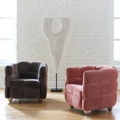 PHILLIPS COLLECTION Pillows + Decor GIANT SHELL NECKLACE SCULPTURE ON STAND