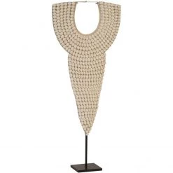 PHILLIPS COLLECTION Pillows + Decor GIANT SHELL NECKLACE SCULPTURE ON STAND