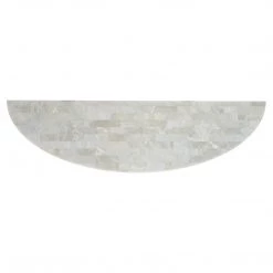 HOOKER GILDED DEMILUNE ONYX TOP CONSOLE