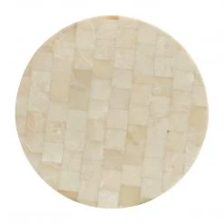 HOOKER GILDED ROUND ONYX TOP COCKTAIL TABLE