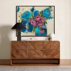 L ART "GIVING ME THE BLUES" CANVAS ART Wall Art