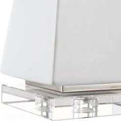 UTTERMOST Pillows + Decor GLOSS WHITE PYRAMID SCULPTURES | SET OF 2