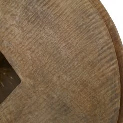 UTTERMOST GOA PRIMITIVE PULLEY WHEEL SCULPTURE