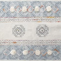 ZUO GOA VINTAGE PRINT ARM CHAIR: DENIM, MULTI Furniture