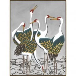 L ART "GOLD RUSH III" METALLIC GOLD EMBELLISHED CANVAS ART Wall Art