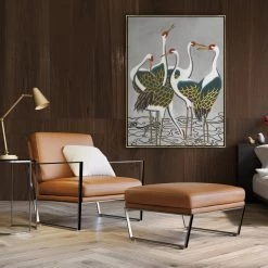 L ART "GOLD RUSH III" METALLIC GOLD EMBELLISHED CANVAS ART Wall Art