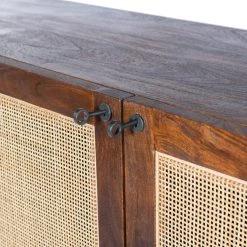FOUR HANDS GOLDIE TOASTED ACACIA & CANE MEDIA CONSOLE Furniture