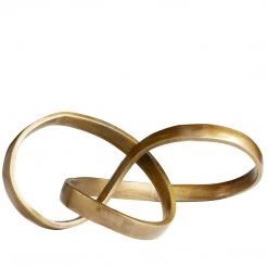 CYAN GOLD INFINITY TABLE SCULPTURE