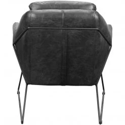 MOES Living Room GREER VINTAGE LEATHER CLUB CHAIR