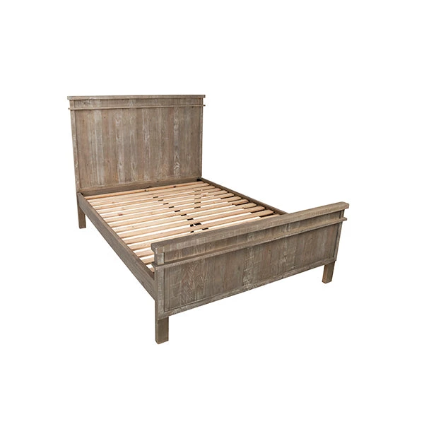 DOVETAIL GRETA LIGHT WASHED PINE PANEL BED 4 DOVETAIL GRETA LIGHT WASHED PINE PANEL BED