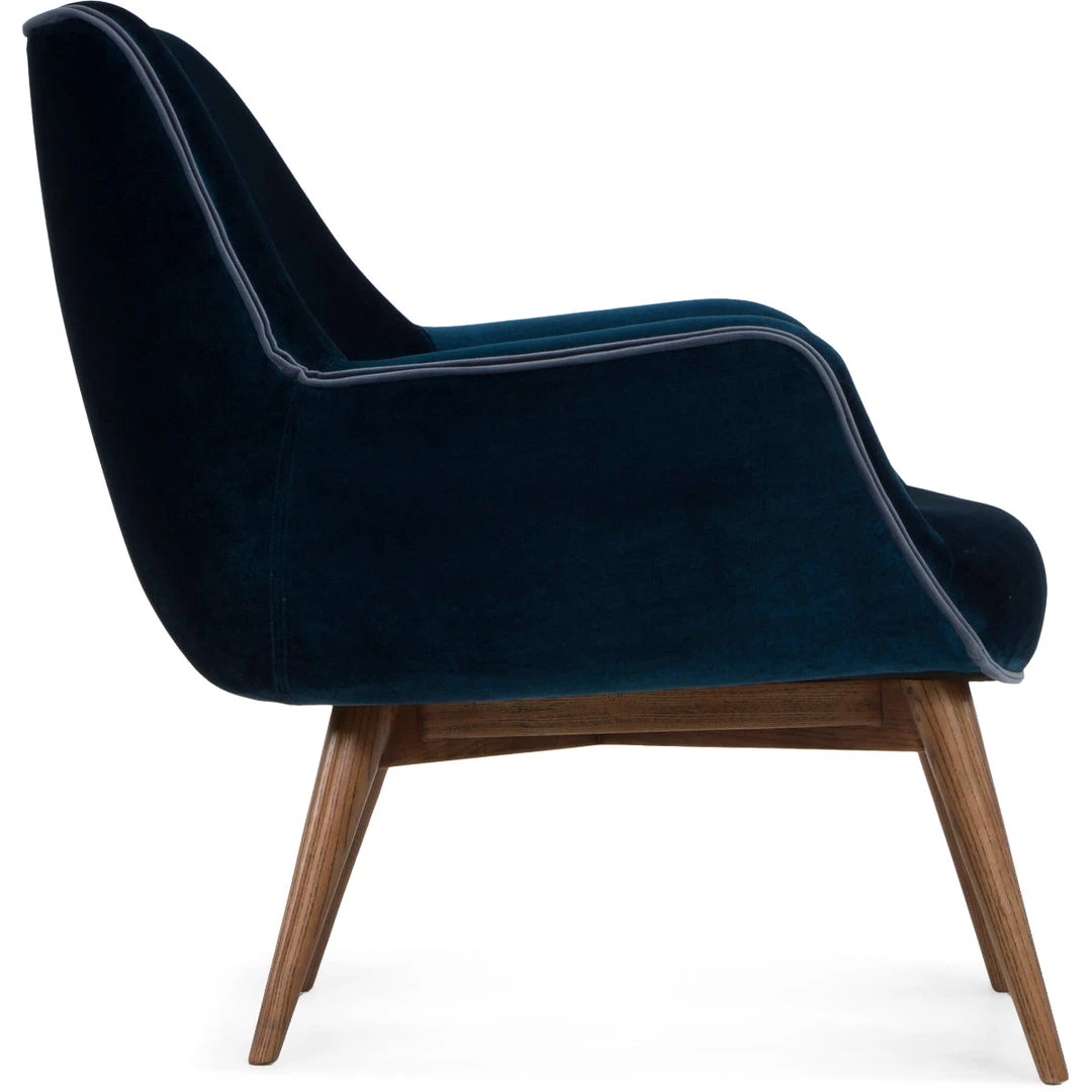 NUEVO Living Room GRETCHEN ARM CHAIR: MIDNIGHT BLUE VELVET 3 NUEVO Living Room GRETCHEN ARM CHAIR: MIDNIGHT BLUE VELVET
