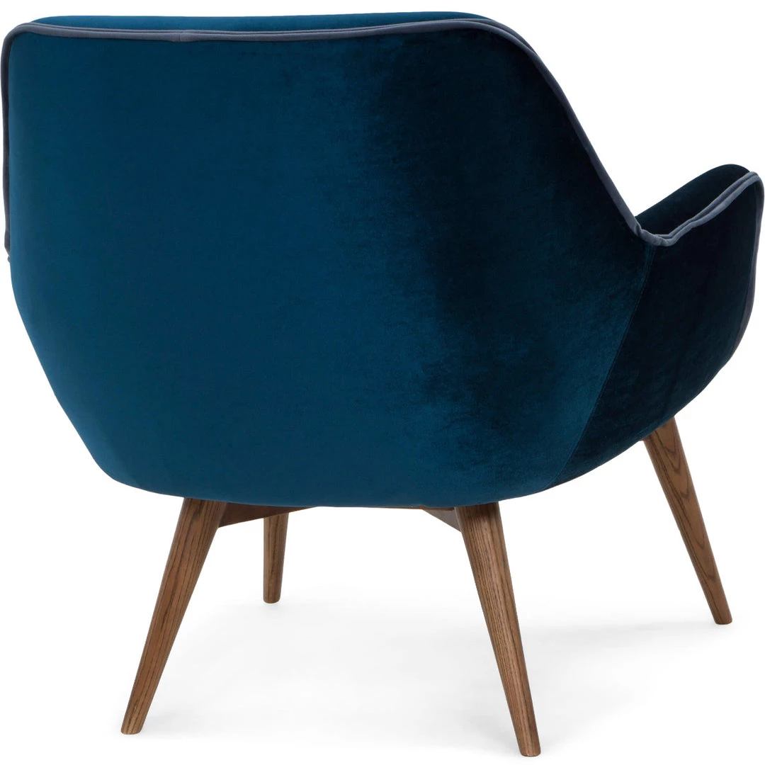 NUEVO Living Room GRETCHEN ARM CHAIR: MIDNIGHT BLUE VELVET 4 NUEVO Living Room GRETCHEN ARM CHAIR: MIDNIGHT BLUE VELVET