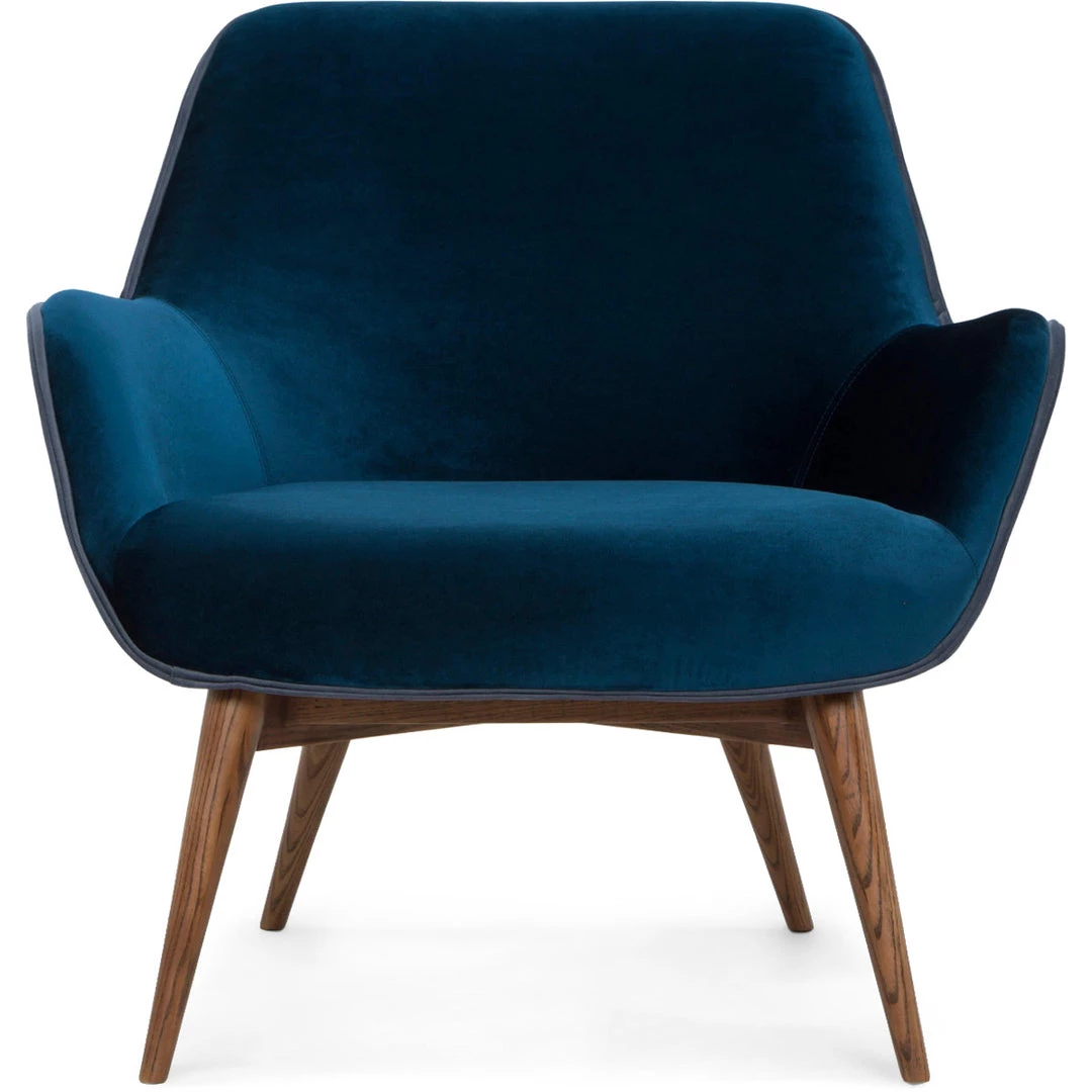 NUEVO Living Room GRETCHEN ARM CHAIR: MIDNIGHT BLUE VELVET 1 NUEVO Living Room GRETCHEN ARM CHAIR: MIDNIGHT BLUE VELVET