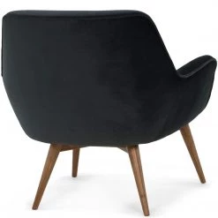 NUEVO GRETCHEN ARM CHAIR: SHADOW GRAY VELVET