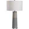 UTTERMOST Lighting GREY LAYER CRACKLE CERAMIC LAMP