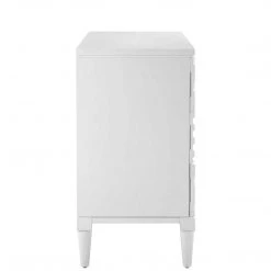 UTTERMOST GROOVY GEOMETRIC STRIPES CHEST: WHITE 9 UTTERMOST GROOVY GEOMETRIC STRIPES CHEST: WHITE