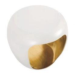 PHILLIPS COLLECTION GROTTO SIDE TABLE: GOLD LEAF