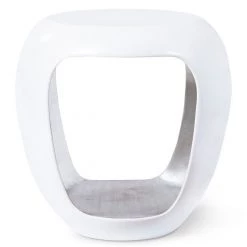 PHILLIPS COLLECTION GROTTO SIDE TABLE: SILVER LEAF Furniture