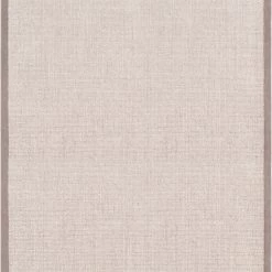 SURYA HAND TUFTED WOOL BORDER RUG: GRAY