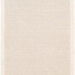 SURYA HAND TUFTED WOOL BORDER RUG: CREAM