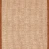 SURYA HAND TUFTED WOOL BORDER RUG: RUST