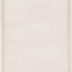 SURYA HAND TUFTED WOOL BORDER RUG: SILVER BIRCH