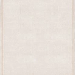 SURYA HAND TUFTED WOOL BORDER RUG: SILVER BIRCH