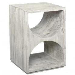 UTTERMOST Furniture HANS RUSTIC WHITE SIDE TABLE 6 UTTERMOST Furniture HANS RUSTIC WHITE SIDE TABLE