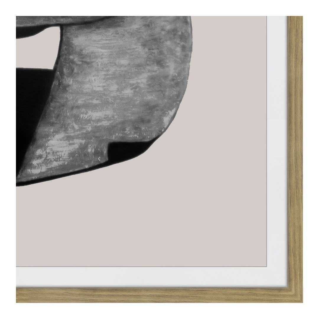 MOES "HAPPINESS" GLASS FRAMED ABSTRACT PRINT 4 MOES "HAPPINESS" GLASS FRAMED ABSTRACT PRINT