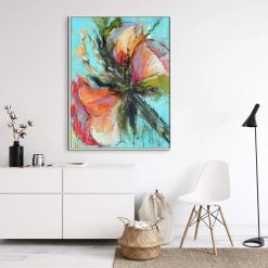 L ART "HAPPY" CANVAS ART