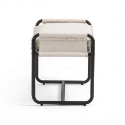 FOUR HANDS HARBOR NATURAL CANVAS ARM CHAIR + ACCENT STOOL 29 FOUR HANDS HARBOR NATURAL CANVAS ARM CHAIR + ACCENT STOOL