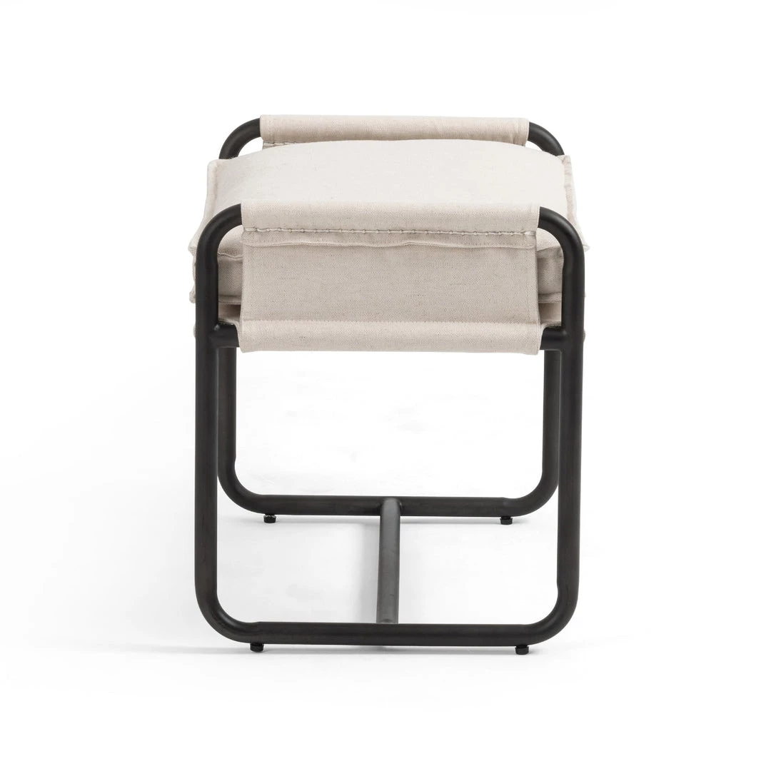 FOUR HANDS HARBOR NATURAL CANVAS ARM CHAIR + ACCENT STOOL 14 FOUR HANDS HARBOR NATURAL CANVAS ARM CHAIR + ACCENT STOOL