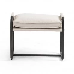 FOUR HANDS HARBOR NATURAL CANVAS ARM CHAIR + ACCENT STOOL 28 FOUR HANDS HARBOR NATURAL CANVAS ARM CHAIR + ACCENT STOOL