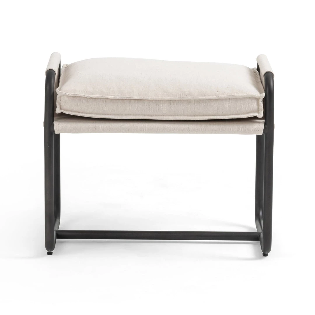 FOUR HANDS HARBOR NATURAL CANVAS ARM CHAIR + ACCENT STOOL 13 FOUR HANDS HARBOR NATURAL CANVAS ARM CHAIR + ACCENT STOOL