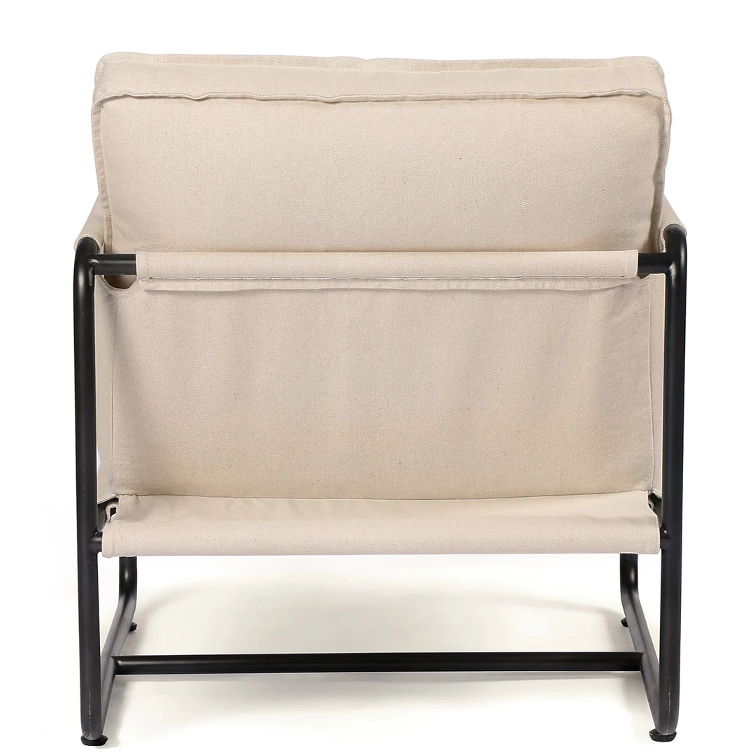 FOUR HANDS HARBOR NATURAL CANVAS ARM CHAIR + ACCENT STOOL 5 FOUR HANDS HARBOR NATURAL CANVAS ARM CHAIR + ACCENT STOOL