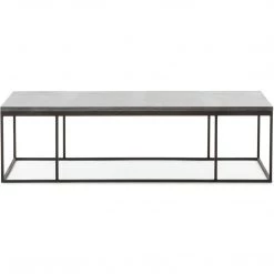FOUR HANDS HARLOW BLUESTONE TOP COFFEE TABLE
