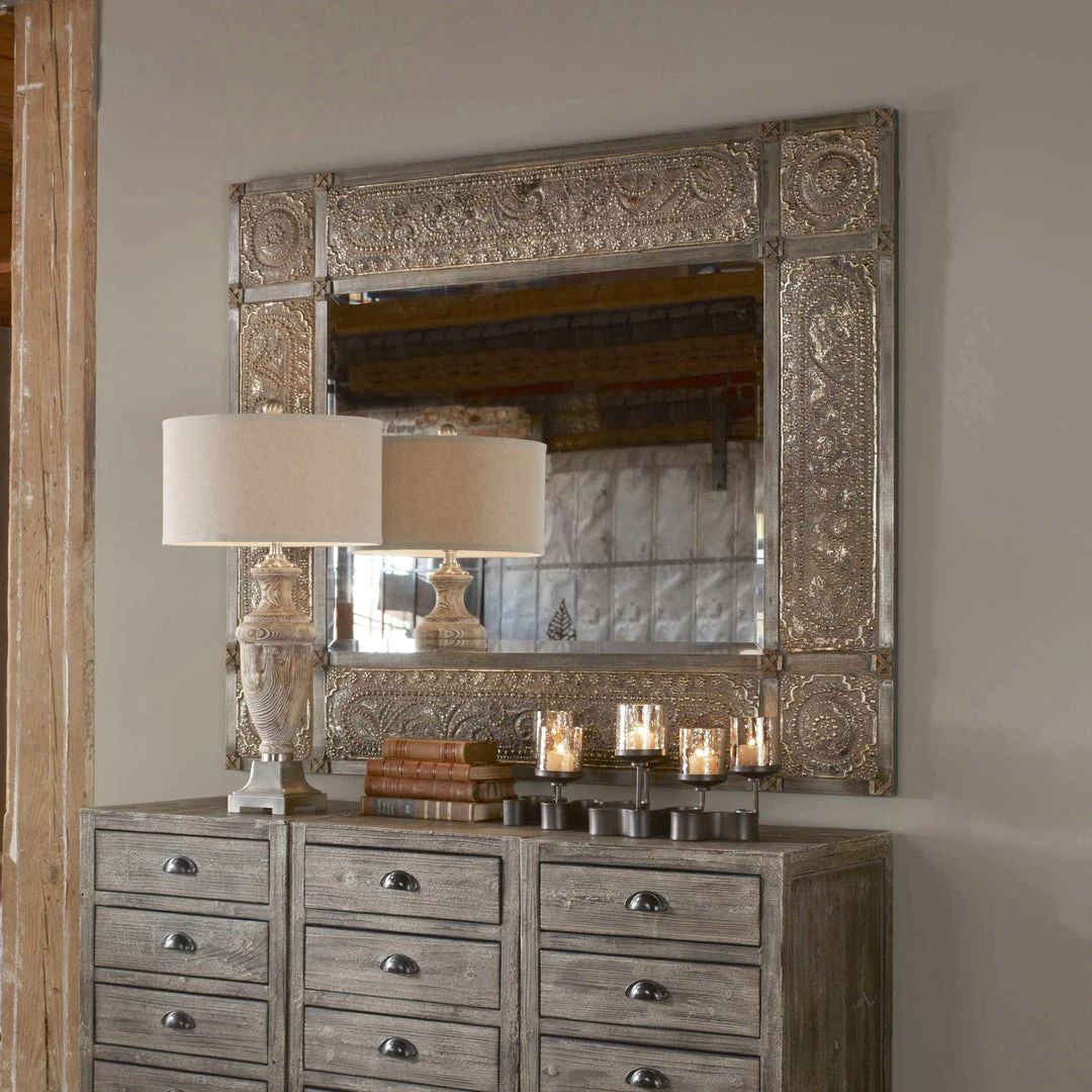 UTTERMOST Mirrors HARVEST SERENITY EMBOSSED MIRROR 2 UTTERMOST Mirrors HARVEST SERENITY EMBOSSED MIRROR