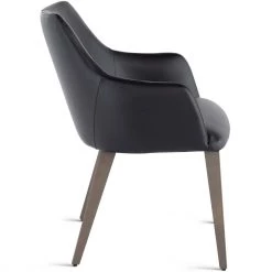 NUEVO HARVEY LEATHERETTE DINING ARM CHAIR 10 NUEVO HARVEY LEATHERETTE DINING ARM CHAIR