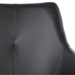 NUEVO HARVEY LEATHERETTE DINING ARM CHAIR 11 NUEVO HARVEY LEATHERETTE DINING ARM CHAIR