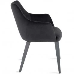 NUEVO HARVEY VELVET VELOUR DINING ARM CHAIR 8 NUEVO HARVEY VELVET VELOUR DINING ARM CHAIR